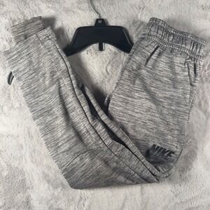 Nike Dri-FIT Kids Jogger Sweatpants Grey Space Dye Heathered Size Medium M